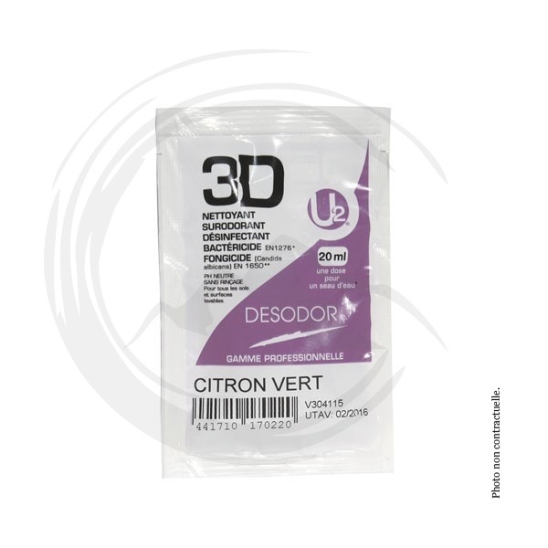 P00059 - Dose désinfectant 3D Citron vert 250 x 20ml DESODOR