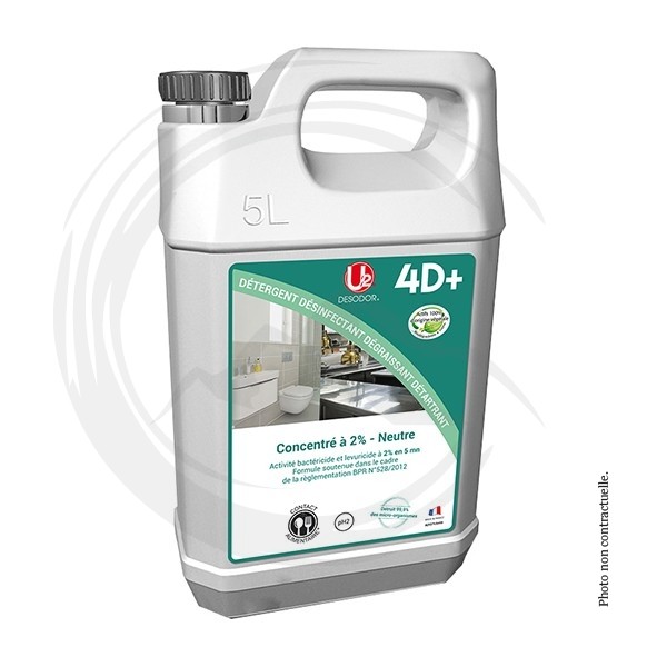 P01339 - Désinfectant 4D+ dilution 2% 5L DESODOR