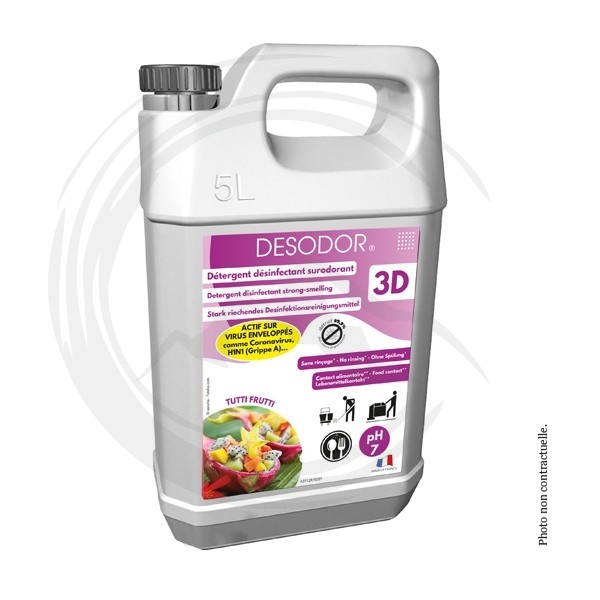 P00253 - Désinfectant 3D Tutti Frutti 5L DESODOR