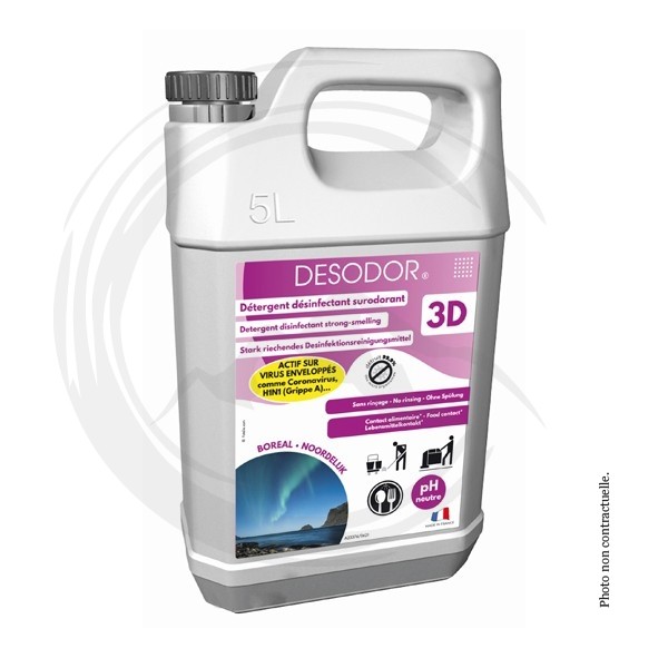 P01215 - Désinfectant 3D Boréal 5L DESODOR