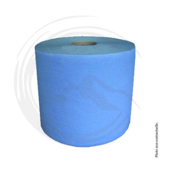 P00840 - Pack 2 Bobines bleues 2 plis gaufré 1000 formats