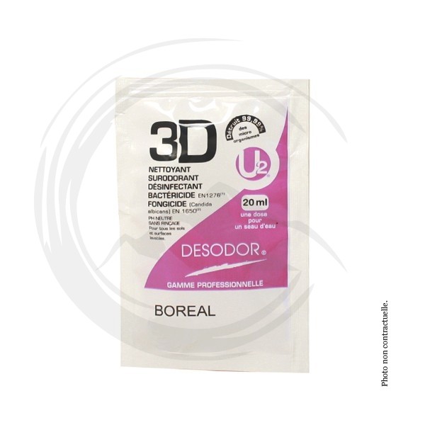 P01216 - Dose désinfectant 3D Boréal 250 x 20ml DESODOR