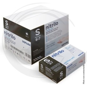 P01498 - Gant Nitrile Taille S(6-7) - Bleu EN455