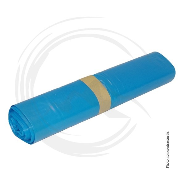 P01519 - Sac poubelle Bleu 50L 30µ - 250 unités