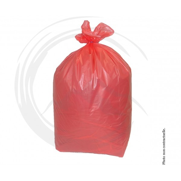 P01525 - Sac poubelle Rouge 110L 40µ - 200un