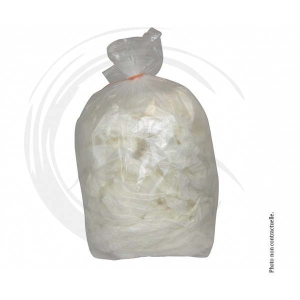 P01535 - Sac poubelle Transparent 130L 50µ - 100un
