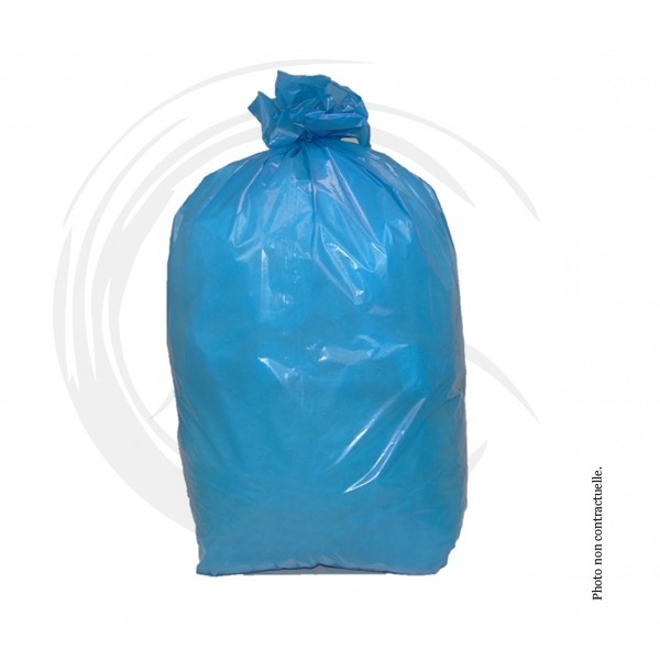 P01530 - Sac poubelle Bleu 130L 40µ - 100un