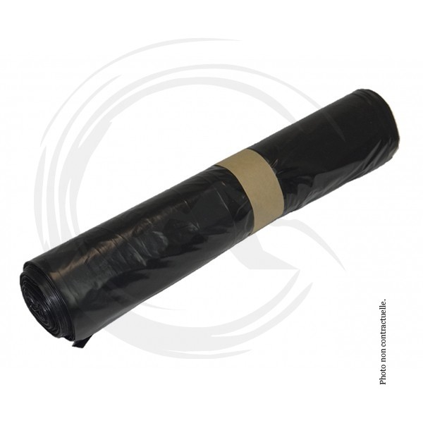 P01536 - Sac poubelle Noir 150L 55µ - 100un