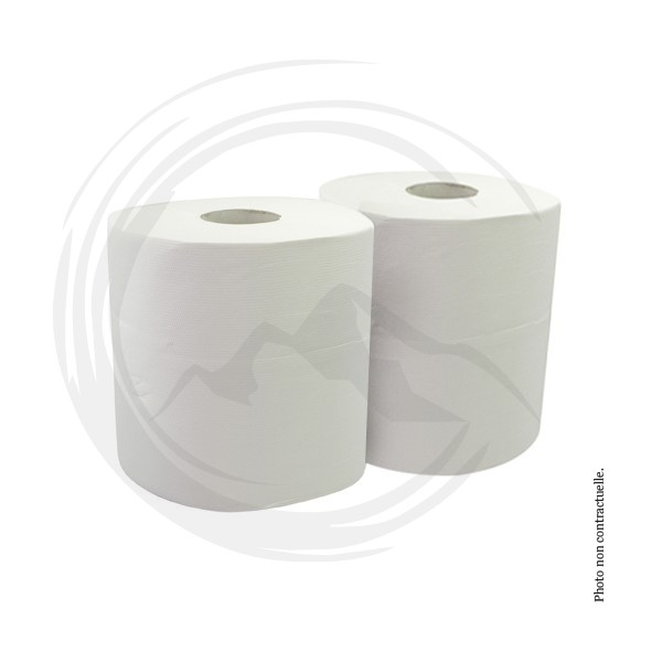 P00830 - Bobine blanche 2 plis gaufrée 1000F x 2