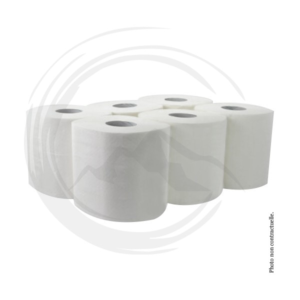 P01411 - Bobine ouate blanche 450F Ecolabel X6