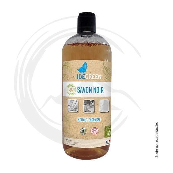 P01879 - Savon noir liquide Ecocert 1L IDEGREEN