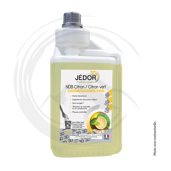 P01840 - Désinfectant 3D Citron doseur 1L JEDOR