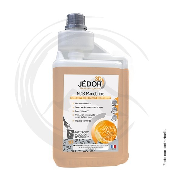 P01842 - Désinfectant 3D Mandarine doseur 1L JEDOR