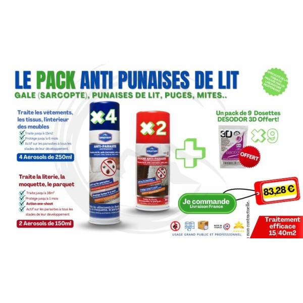 P01930 - Pack Anti-punaises de lit SPRAYDIFF