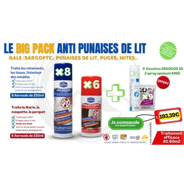 P01926 - Pack Anti-punaises de lit BIG SPRAYDIFF