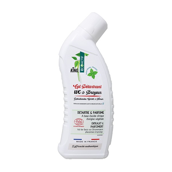 Gel détartrant WC & Broyeur Ecocert 750cc KING