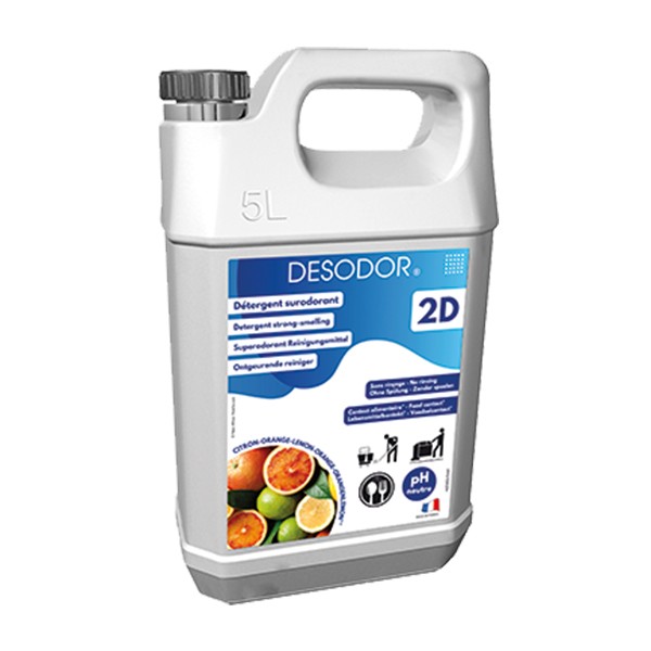 P00407 - Détergent 2D Citron Orange 5L DESODOR