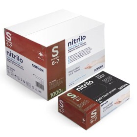 P01931 - Gant Nitrile Noir non poudré 6gr GD23 Taille S(6-7)