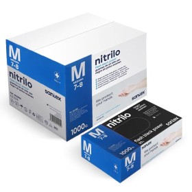 P01932 - Gant Nitrile Noir non poudré 6gr GD23Taille M(7-8)