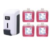 Pack Distributeur de savon + 4 recharges Savon 750ml