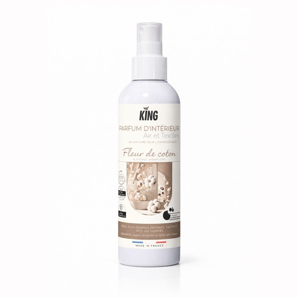 P02069 - Parfum d'interieur air & textiles fleur de coton 200ml KING