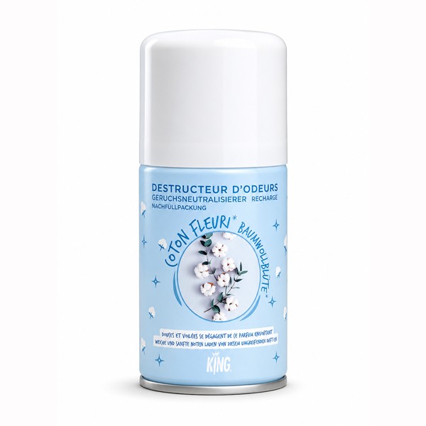 P00127 - Recharge destructeur d'odeurs 250ml KING