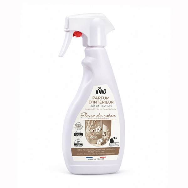 P02071 - Parfum d'interieur air & textiles fleur de coton 500ml KING