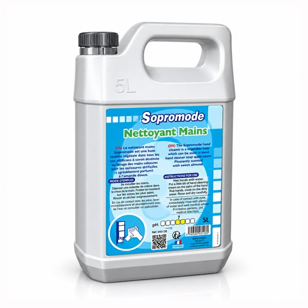 P00331 - Nettoyant mains Amande 5L SOPROMODE